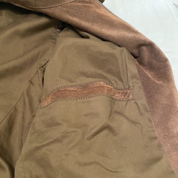 Club Monaco Suede Leather Jacket Men's Medium - Picture 4 of 5